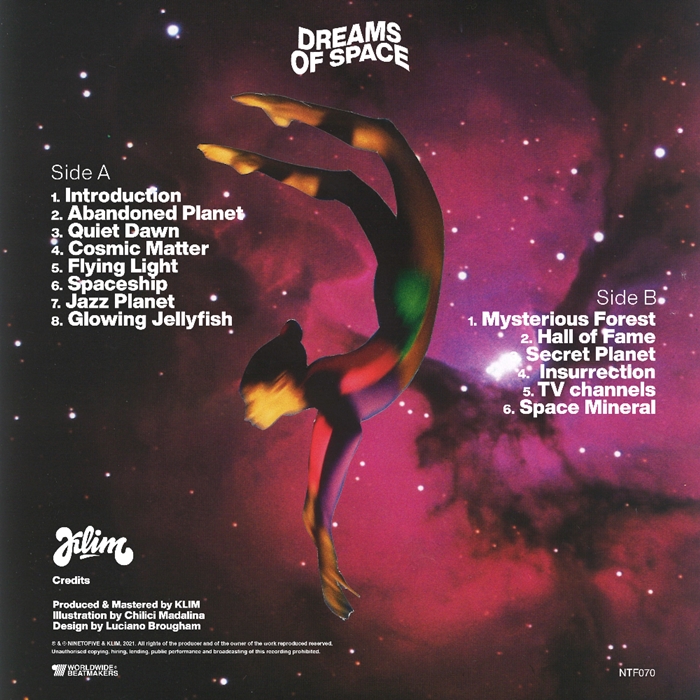 Back cover: Dreams of Space by Klim